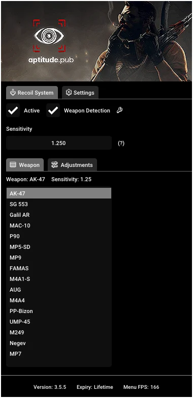 RCS / No Recoil Script for Counter-Strike 2: Weapon profiles