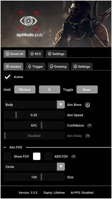 Smart A.I. for Counter-Strike 2: Aimbot controls
