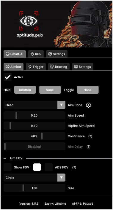Smart A.I. for PUBG: Battlegrounds: Aimbot controls