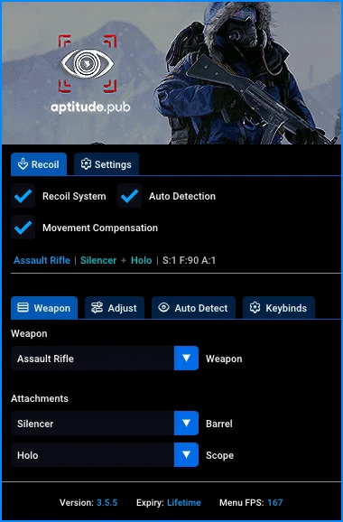 RCS / No Recoil Script for Rust: Weapon and attachment setup